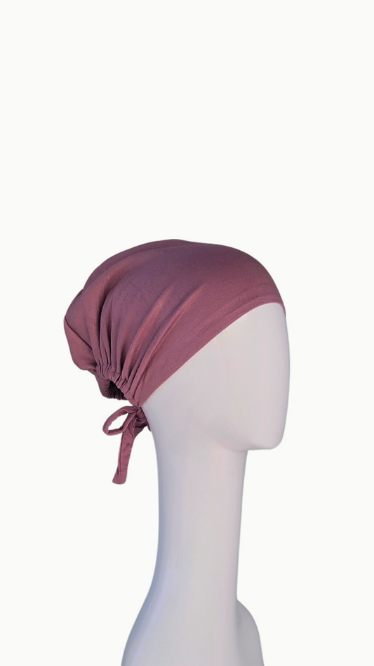 Satin Lined Undercap - Rose Taupe