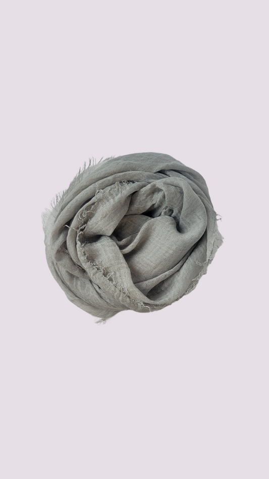 Cotton Crinkle Hijab - Silver Sage