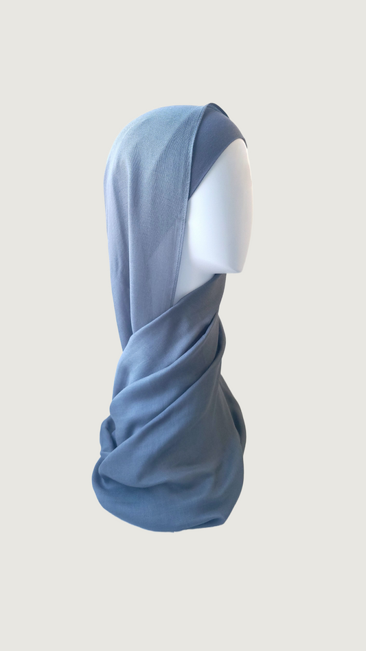 Modal Matching Hijab Set pebble grey cotton undercap