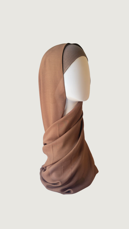 Premium Modal Hijab - Walnut
