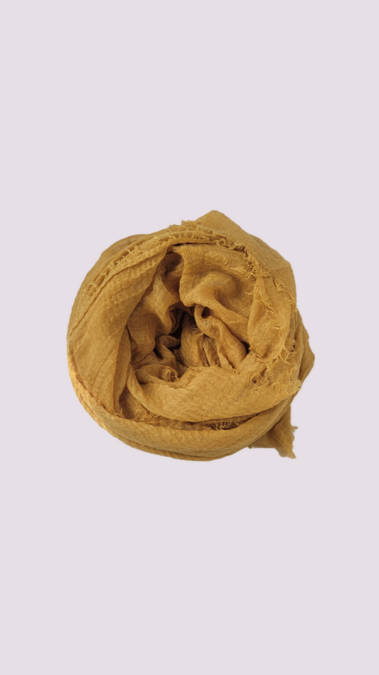 Cotton Crinkle Hijab - Luxor Gold