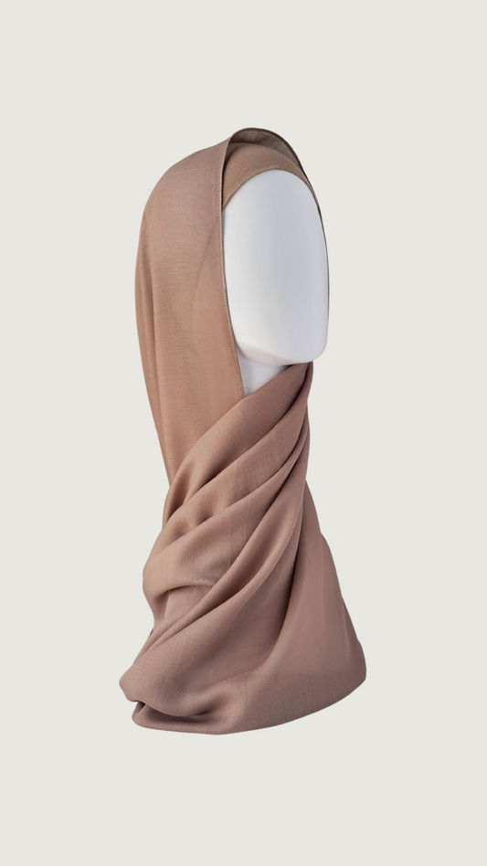 Premium Modal Hijab - Soft Truffle