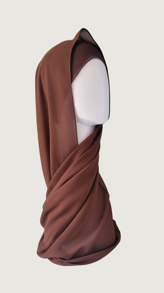 Premium Chiffon Hijab - Tamarind